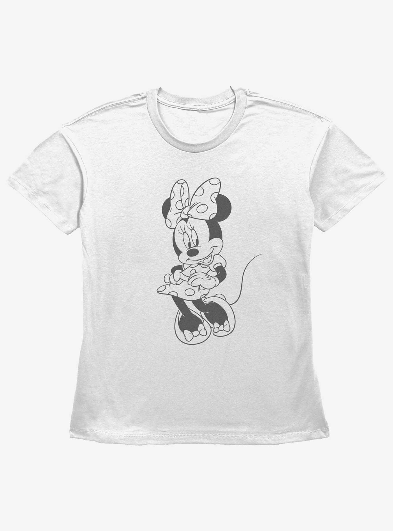 Disney Minnie Mouse Sweet Minnie Womens Straight Fit T-Shirt, WHITE, hi-res