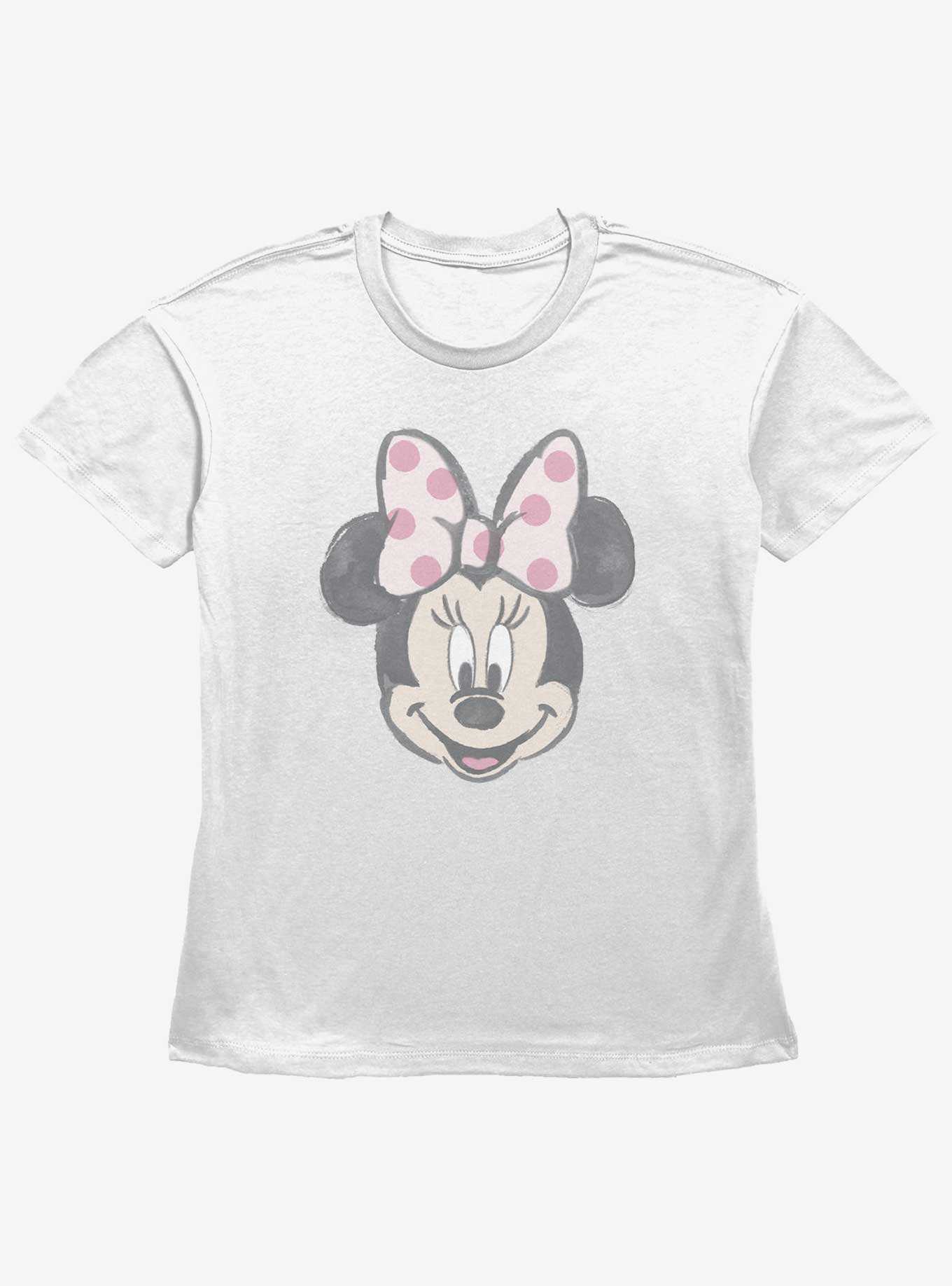Disney Minnie Mouse Watercolor Minnie Womens Straight Fit T-Shirt, , hi-res