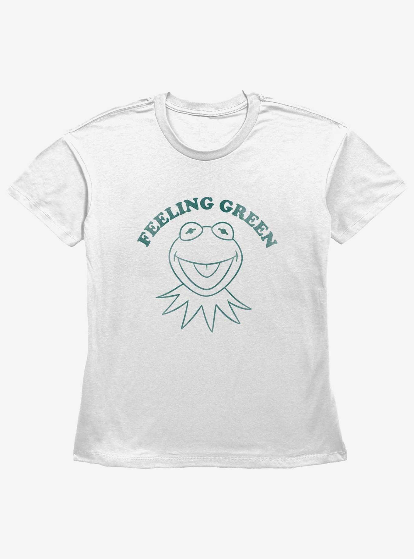Disney The Muppets Kermit Feeling Green Womens Straight Fit T-Shirt, WHITE, hi-res view 1