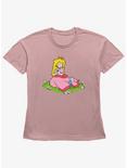Nintendo Princess Peach Butterfly Womens Straight Fit T-Shirt, DESERTPNK, hi-res