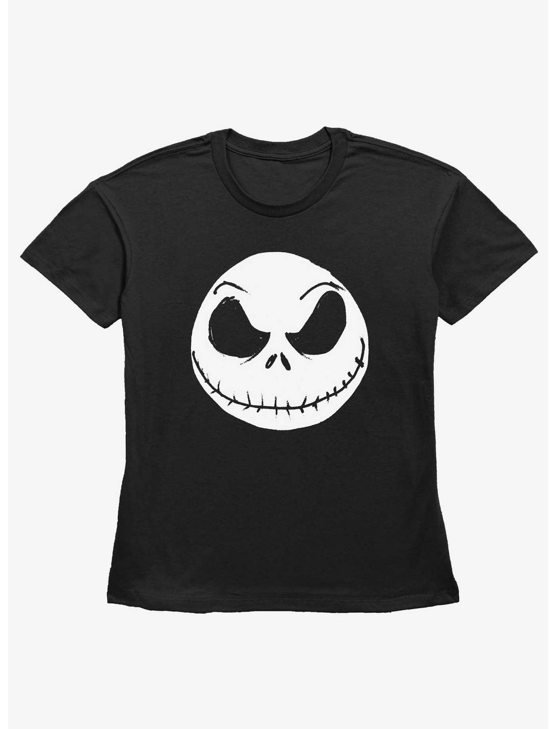 Disney The Nightmare Before Christmas Big Face Jack Womens Straight Fit T-Shirt, BLACK, hi-res