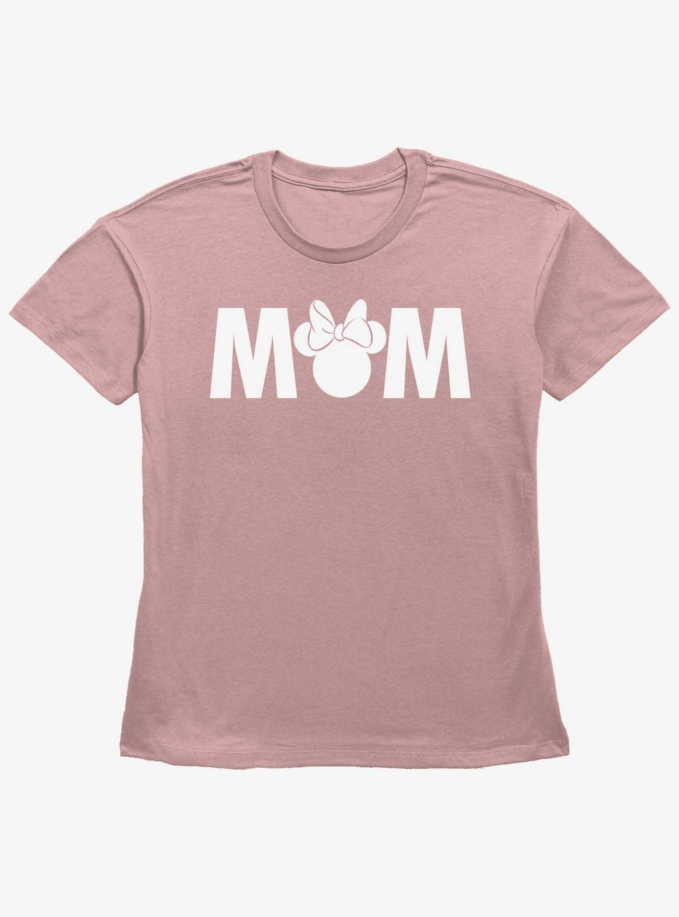 Disney Mickey Mouse Minnie Mom Womens Straight Fit T-Shirt