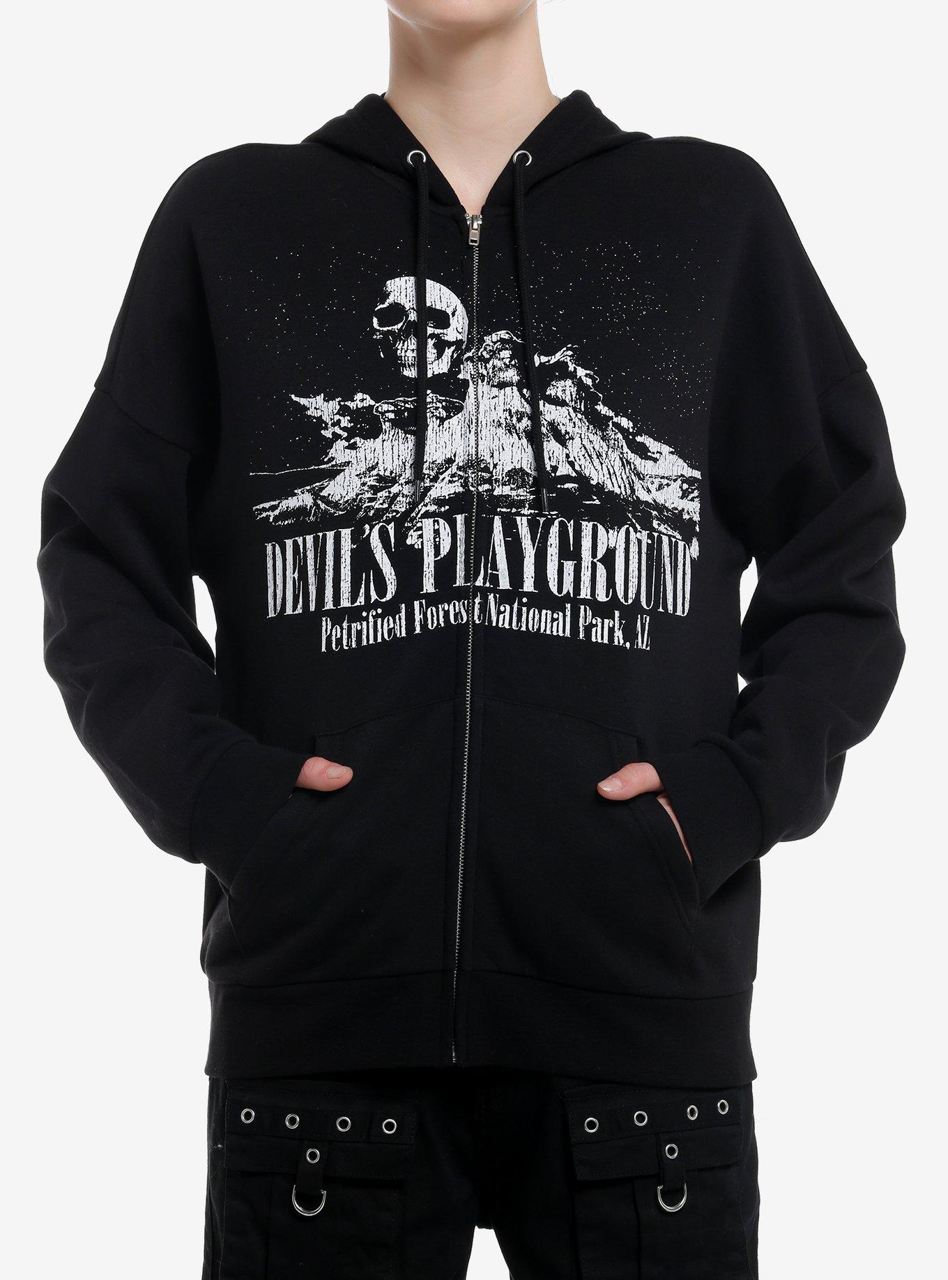 ★ ANTI SOCIAL SOCIAL CLUB★ Devil Playground Hoodie Navy T Devil's Playground Hoodie – AntiSocialSocialClub