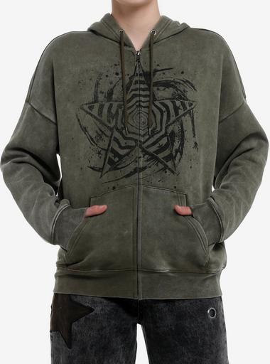 Social Collision Star Swirl Girls Hoodie | Hot Topic
