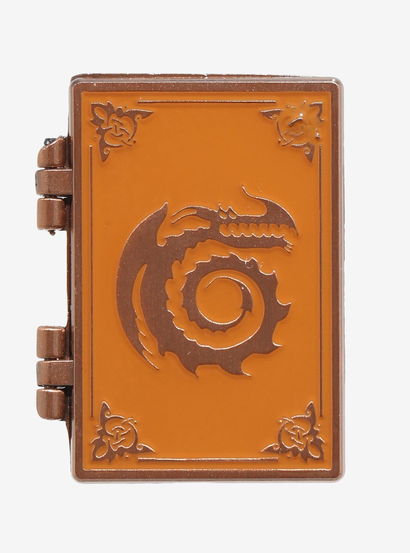 How to Train Your Dragon Book of Dragons Hinged Enamel Pin — BoxLunch Exclusive, , hi-res