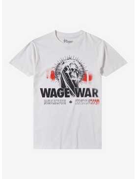 Wage War Manic Lyrics Boyfriend Fit Girls T-Shirt, , hi-res