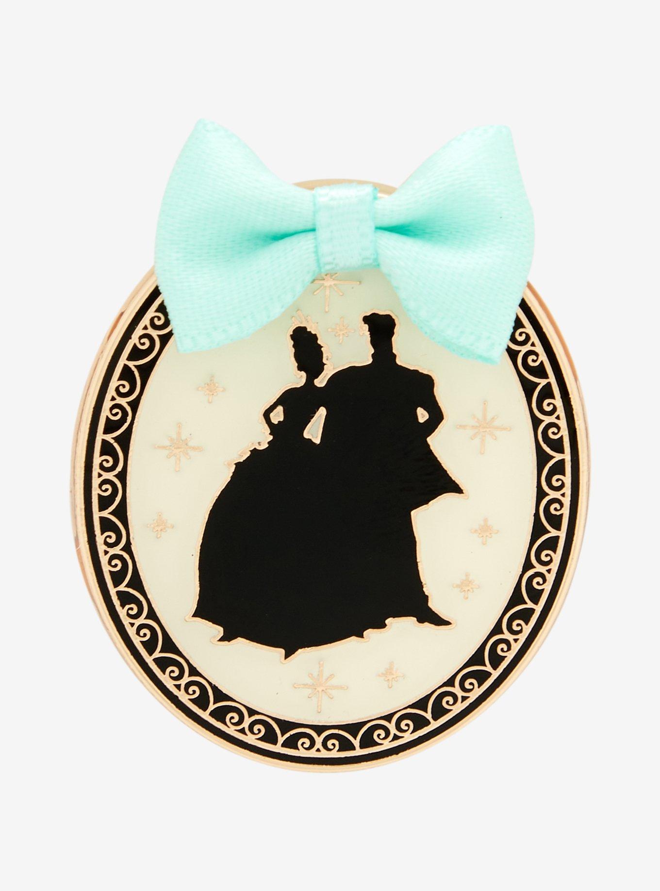 Loungefly Disney Princess and the Frog Tiana & Prince Naveen Silhouette Enamel Pin - BoxLunch Exclusive, , hi-res