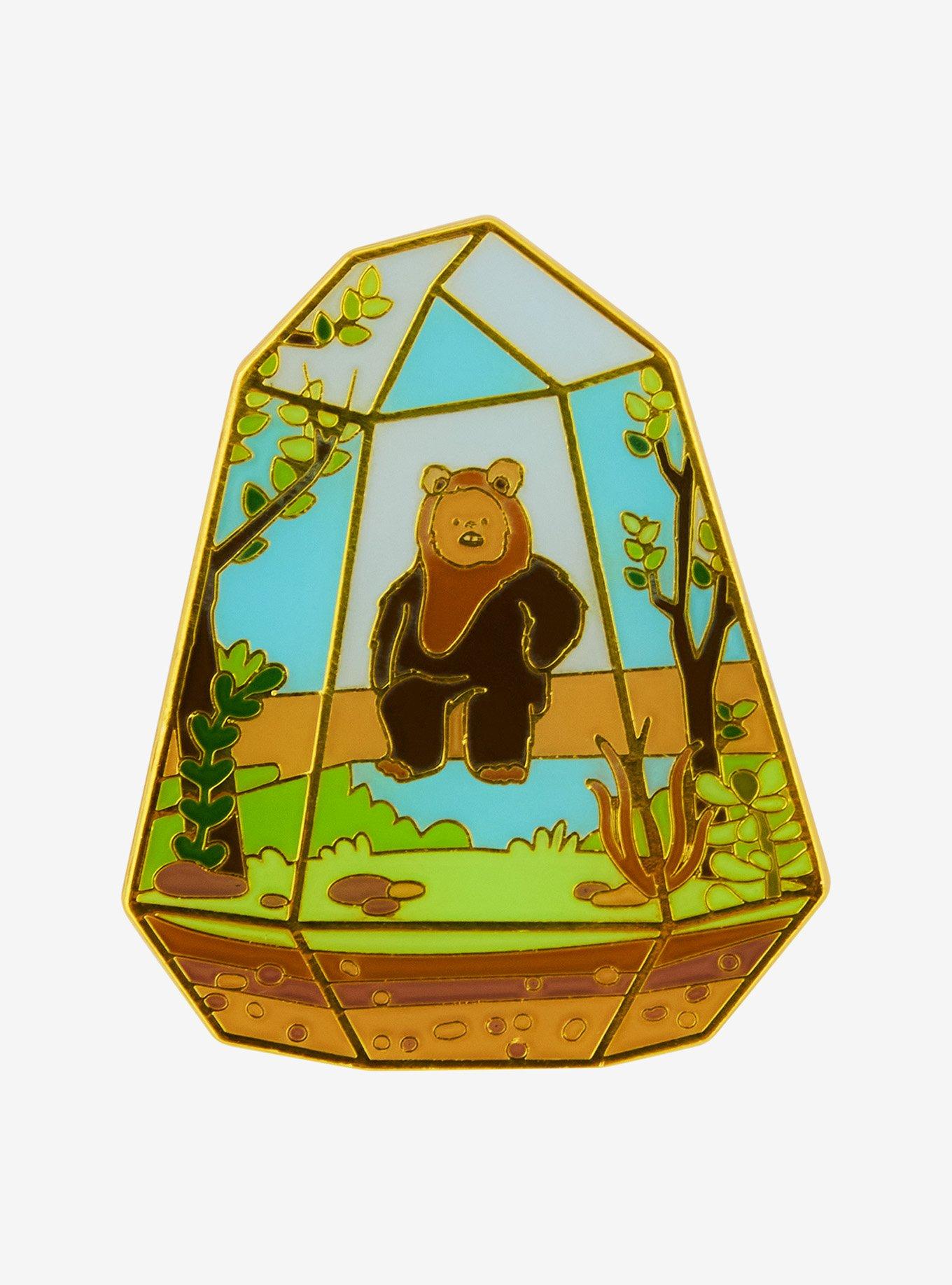 Loungefly Star Wars Ewok Terrarium Enamel Pin — BoxLunch Exclusive, , hi-res