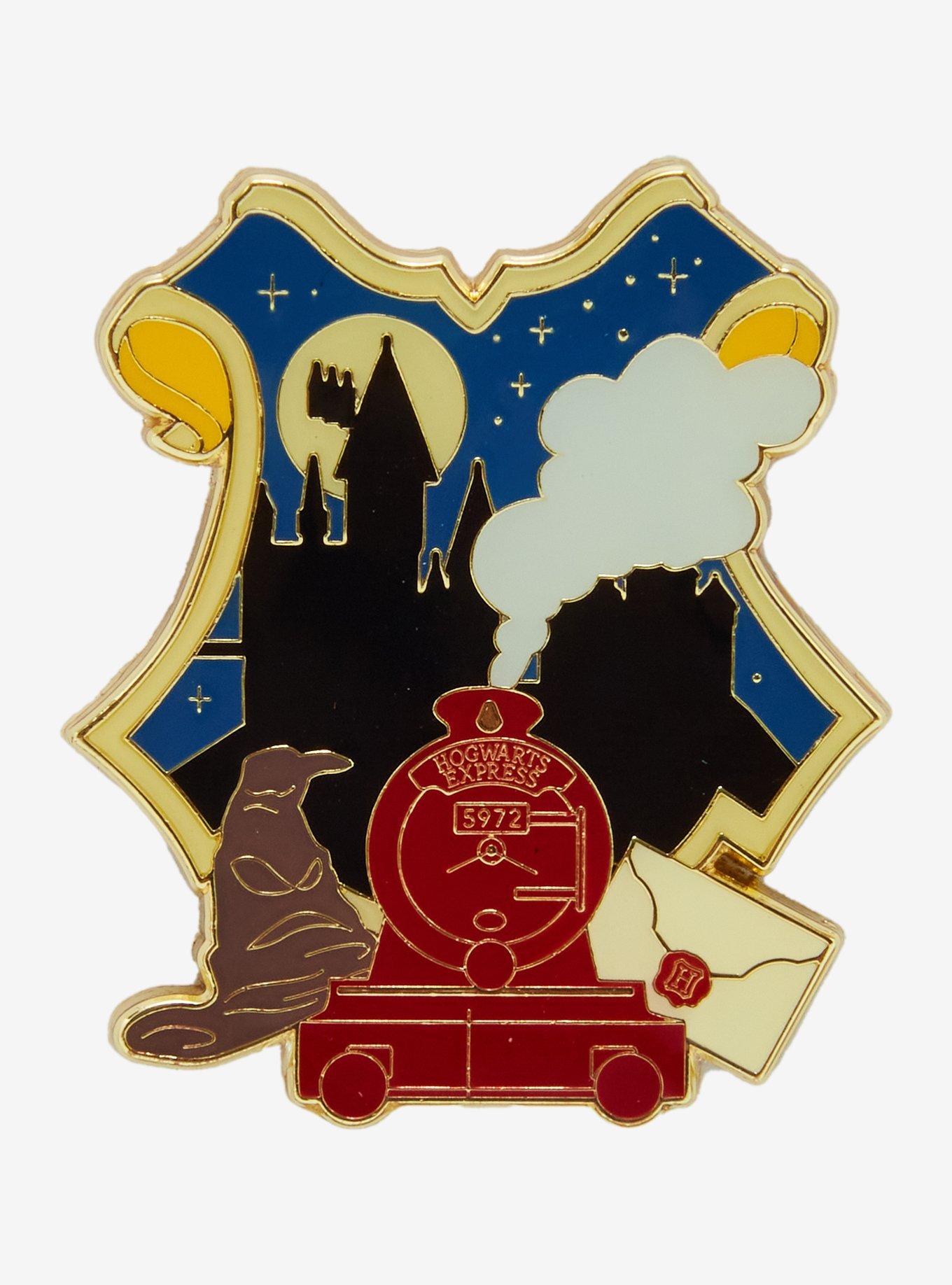 Loungefly Harry Potter Hogwarts Castle Silhouette Enamel Pin - BoxLunch Exclusive, , hi-res