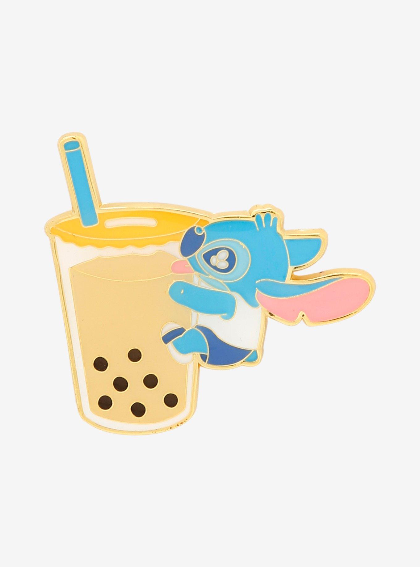 Loungefly Disney Lilo & Stitch Boba Tea Stitch Enamel Pin - BoxLunch Exclusive, , hi-res