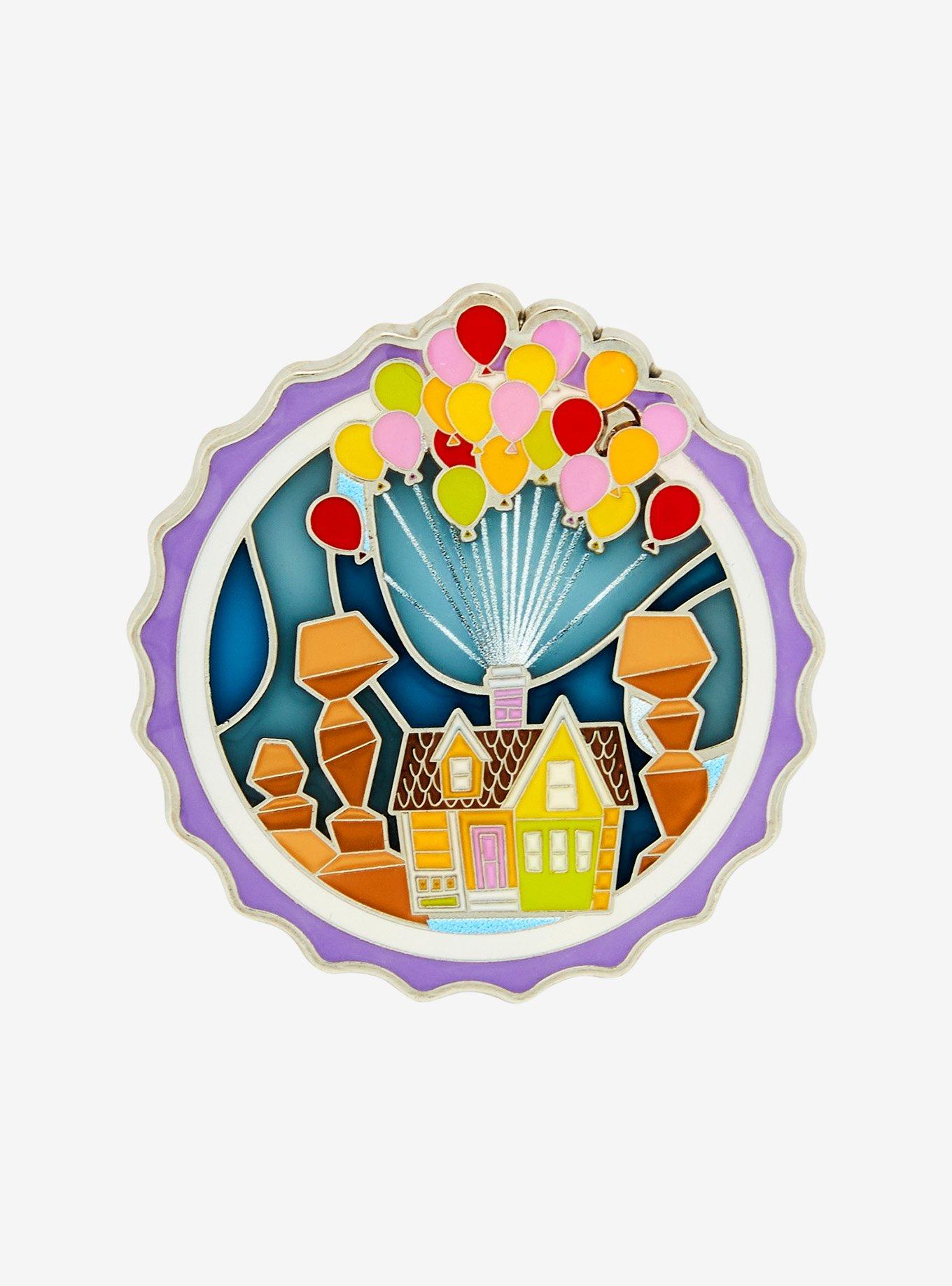 Loungefly Disney Pixar Up Balloon House Badge Enamel Pin - BoxLunch Exclusive, , hi-res