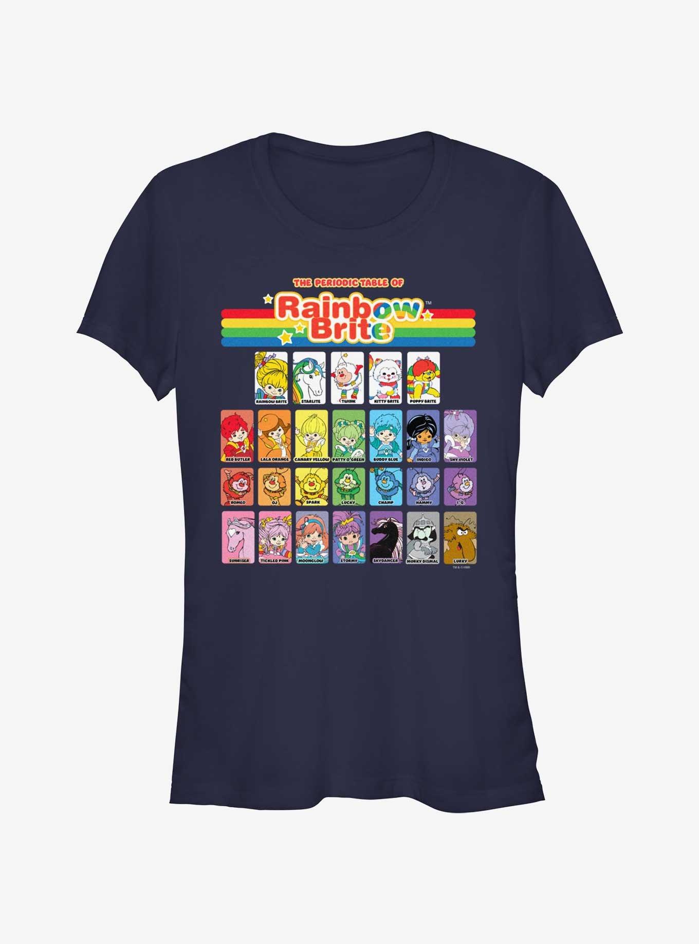 Rainbow Brite Table Of Color Girls T-Shirt, NAVY, hi-res