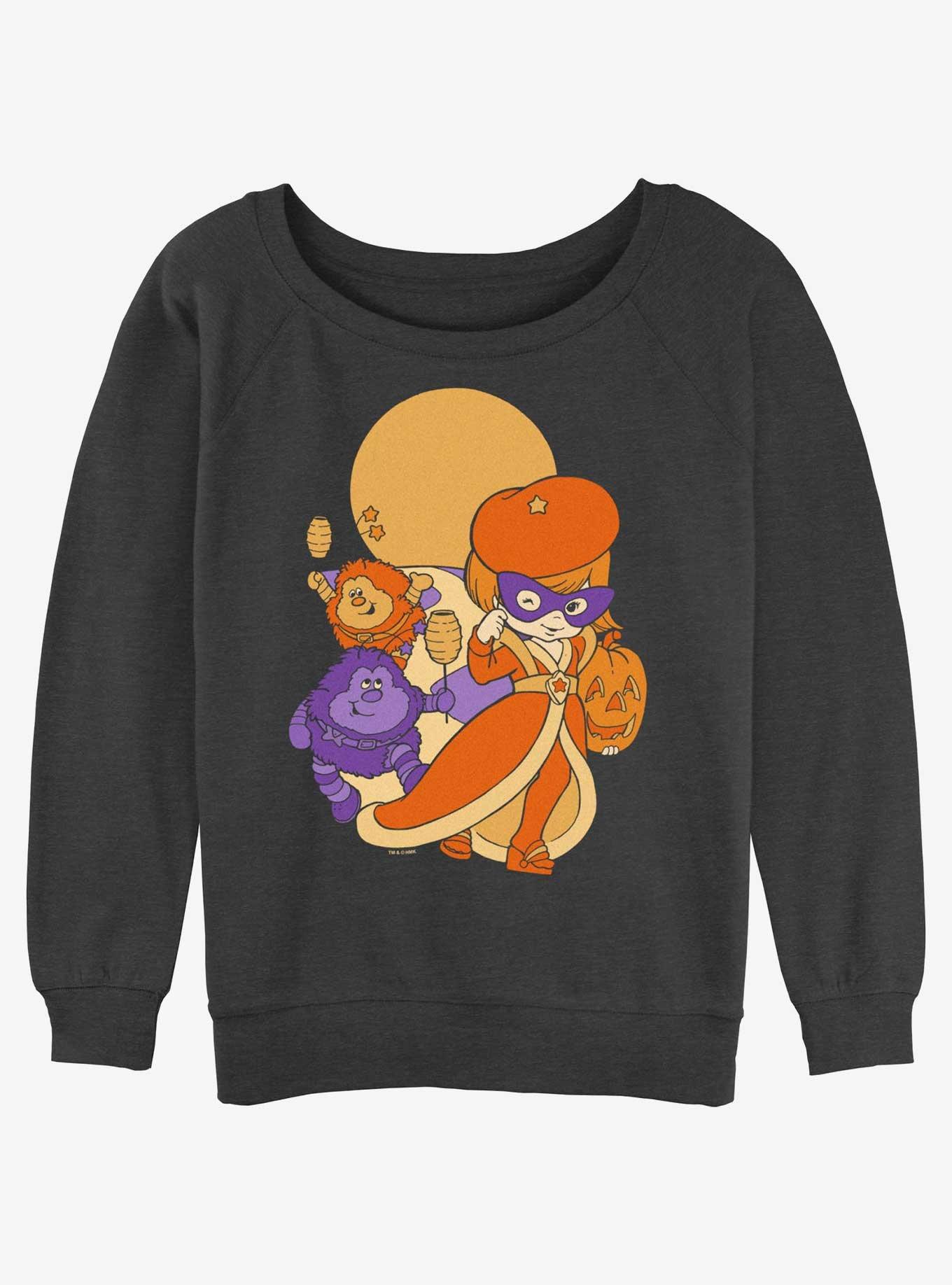 Rainbow Brite Lala Orange Halloween Girls Slouchy Sweatshirt