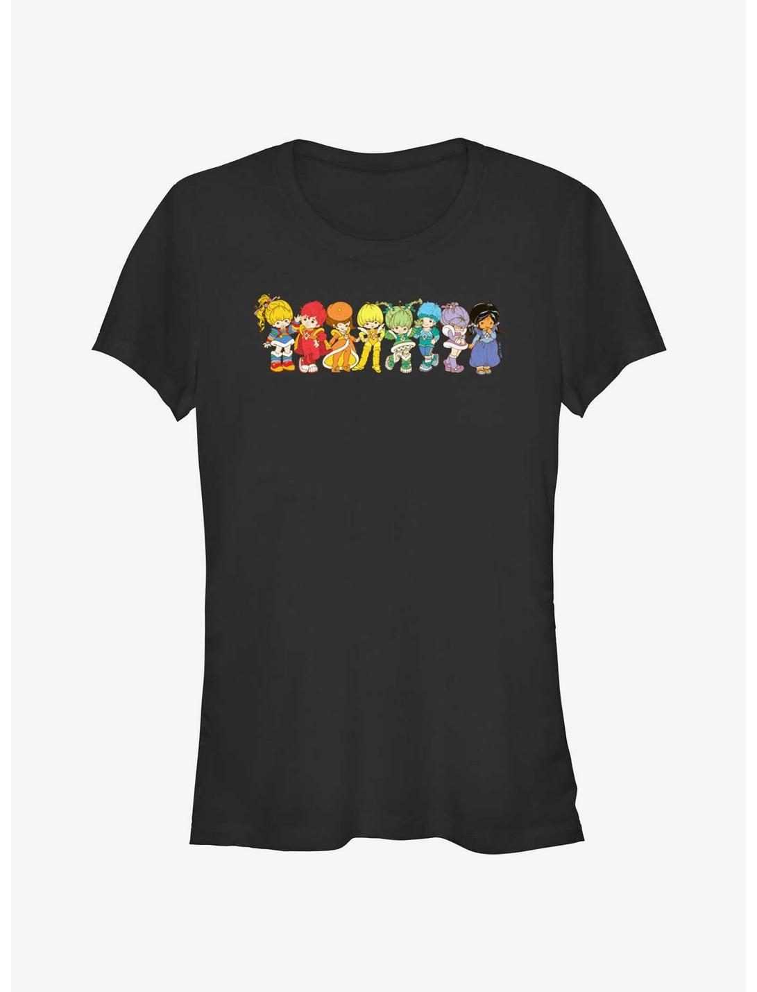 Rainbow Brite Line Up Girls T-Shirt, BLACK, hi-res