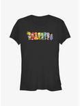Rainbow Brite Line Up Girls T-Shirt, BLACK, hi-res