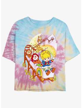 Rainbow Brite Rainbow Coaster Girls Tie-Dye Crop T-Shirt, , hi-res