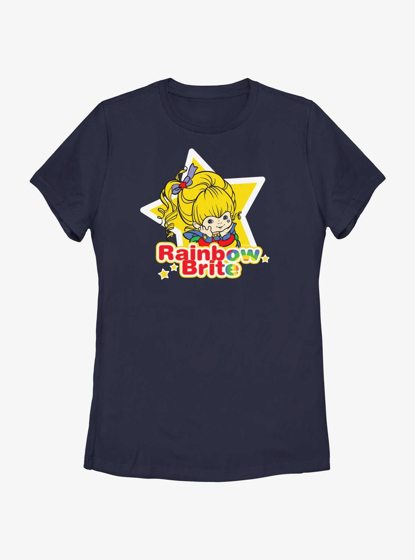 Rainbow Brite Star Badge Womens T-Shirt, NAVY, hi-res