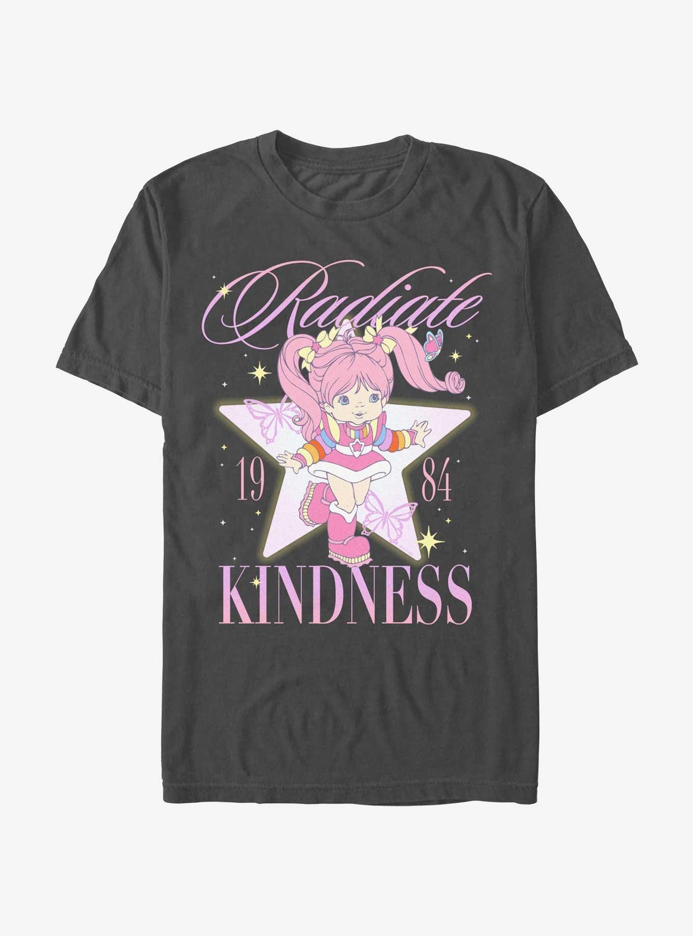 Rainbow Brite Tickled Pink Radiate Kindness T-Shirt, CHARCOAL, hi-res