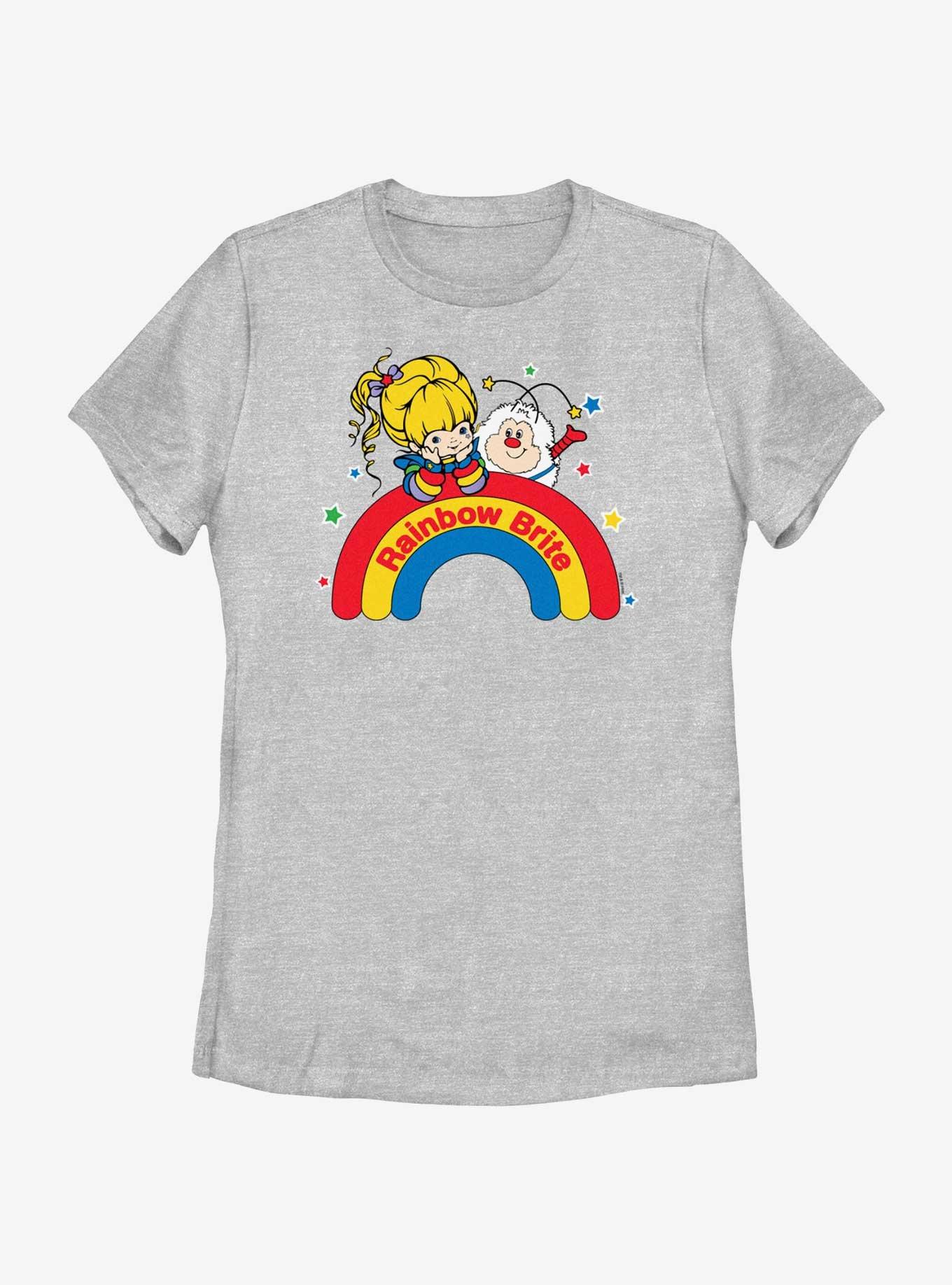 Rainbow Brite Wishing On A Rainbow Womens T-Shirt, ATH HTR, hi-res