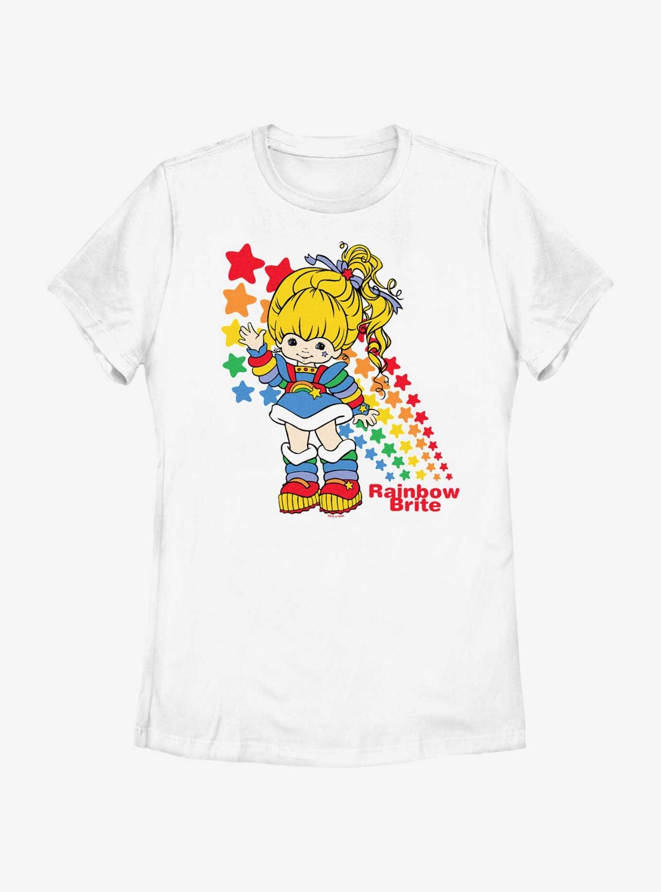 Rainbow Brite Hello Star Womens T-Shirt, WHITE, hi-res