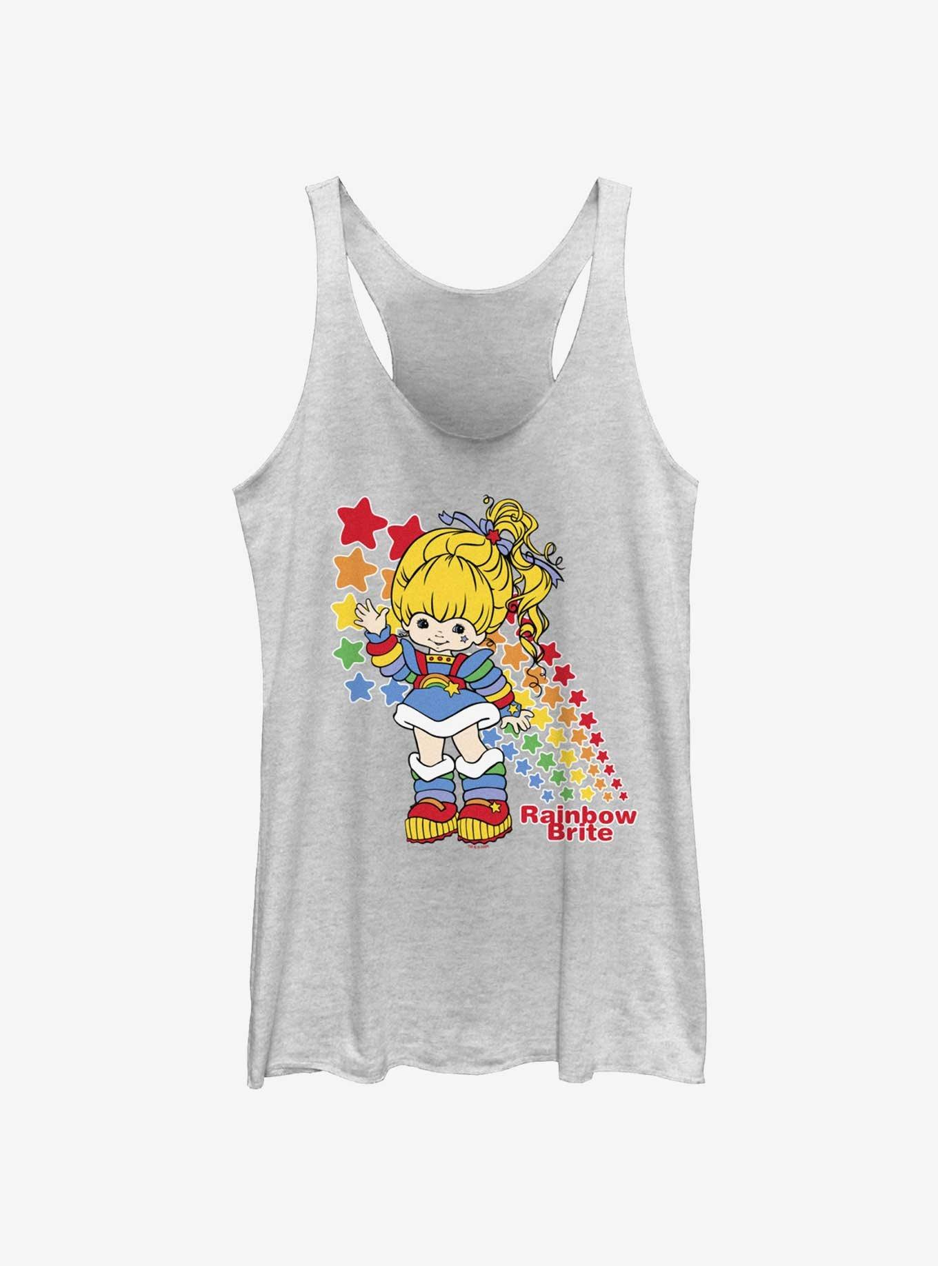 Rainbow Brite Hello Star Womens Tank Top, WHITE HTR, hi-res