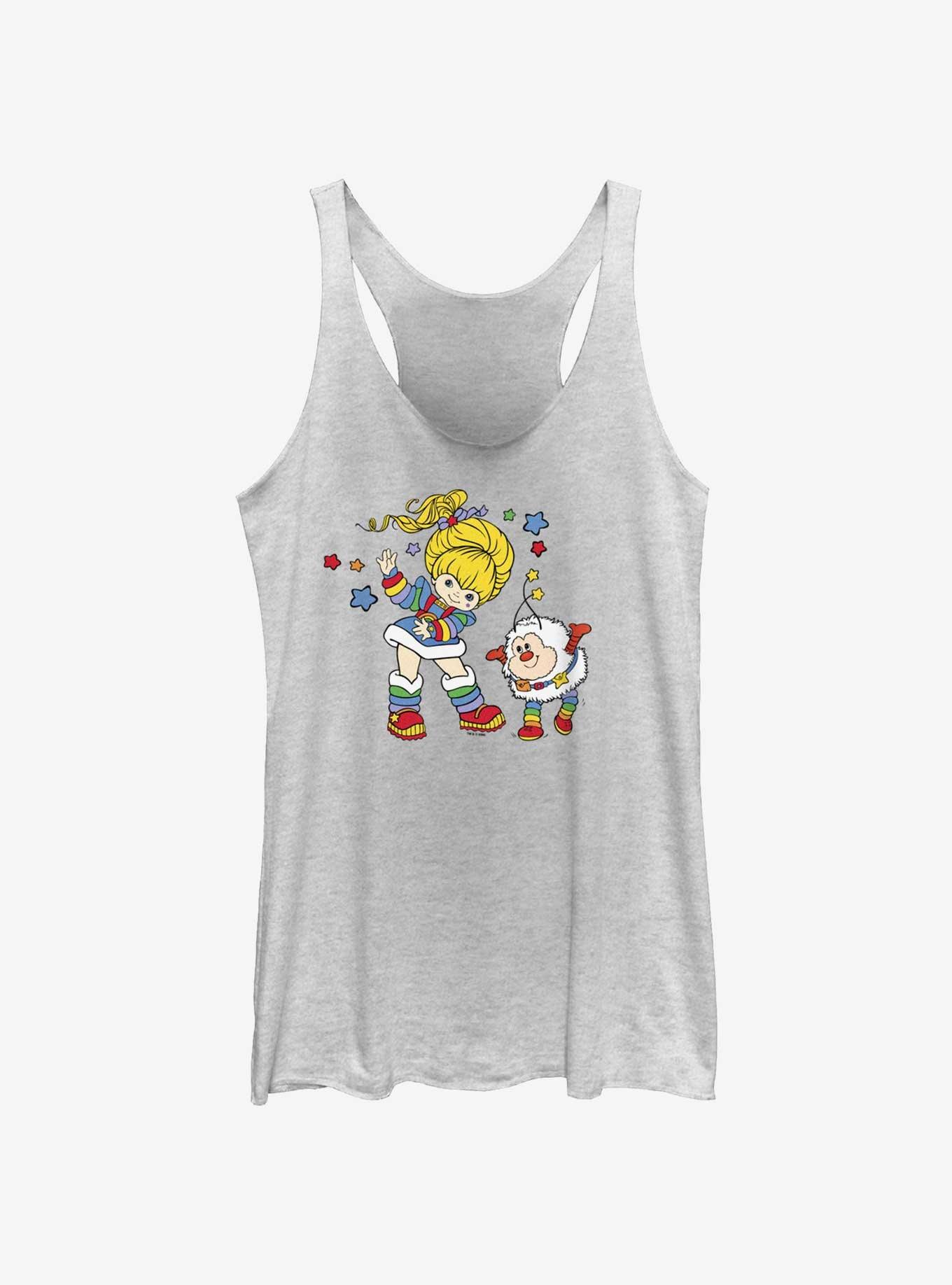 Rainbow Brite & Twink Womens Tank Top, WHITE HTR, hi-res