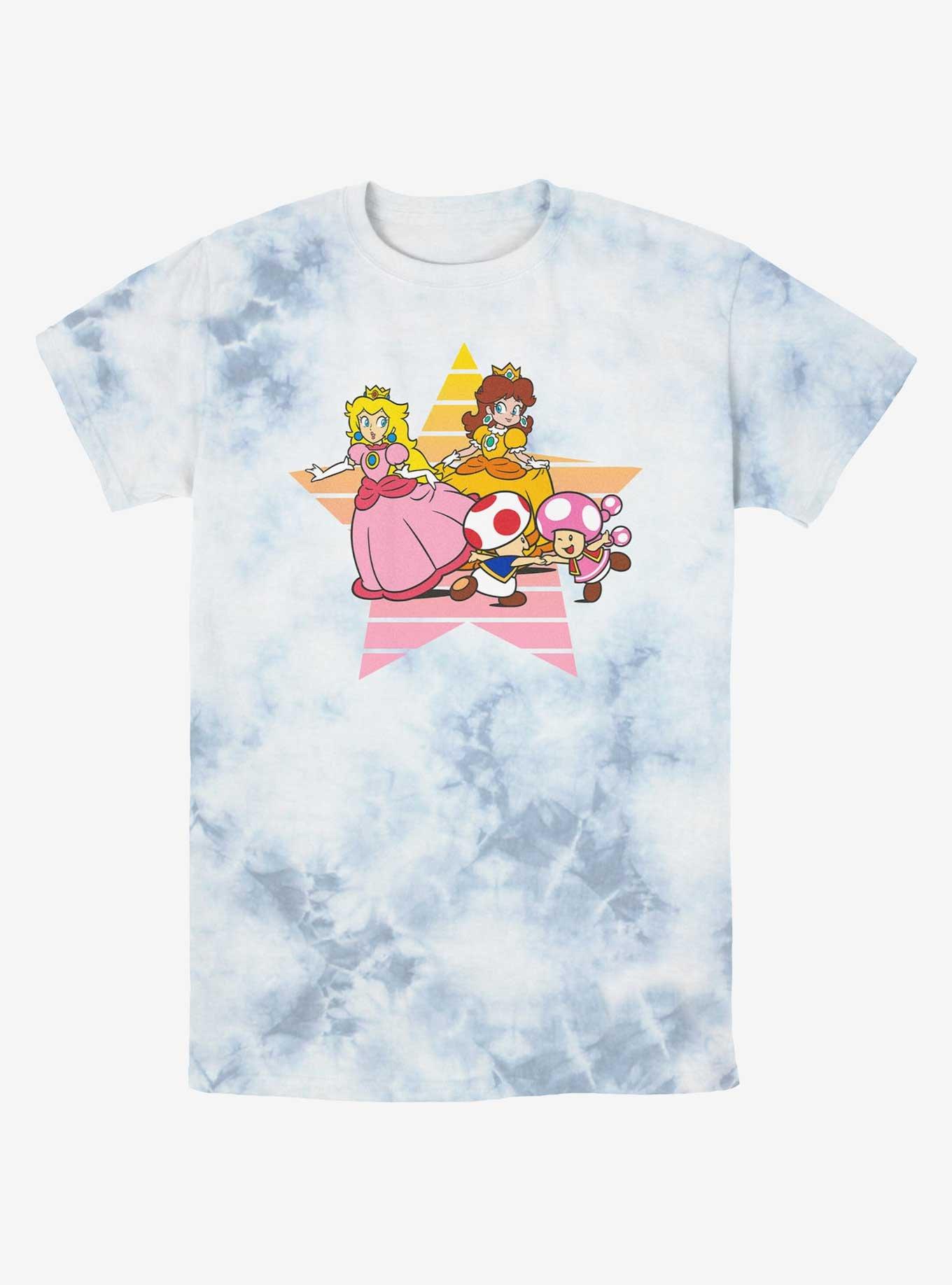 Nintendo Princess Peach & Daisy Star Tie-Dye T-Shirt