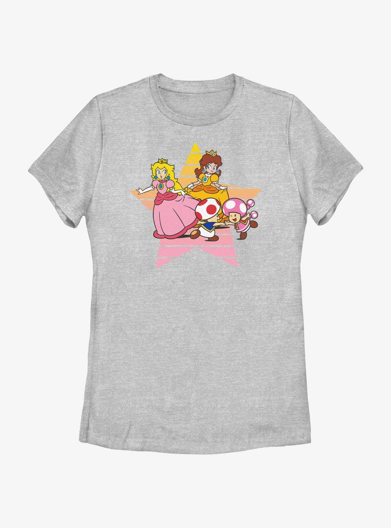 Nintendo Princess Peach & Daisy Star Womens T-Shirt