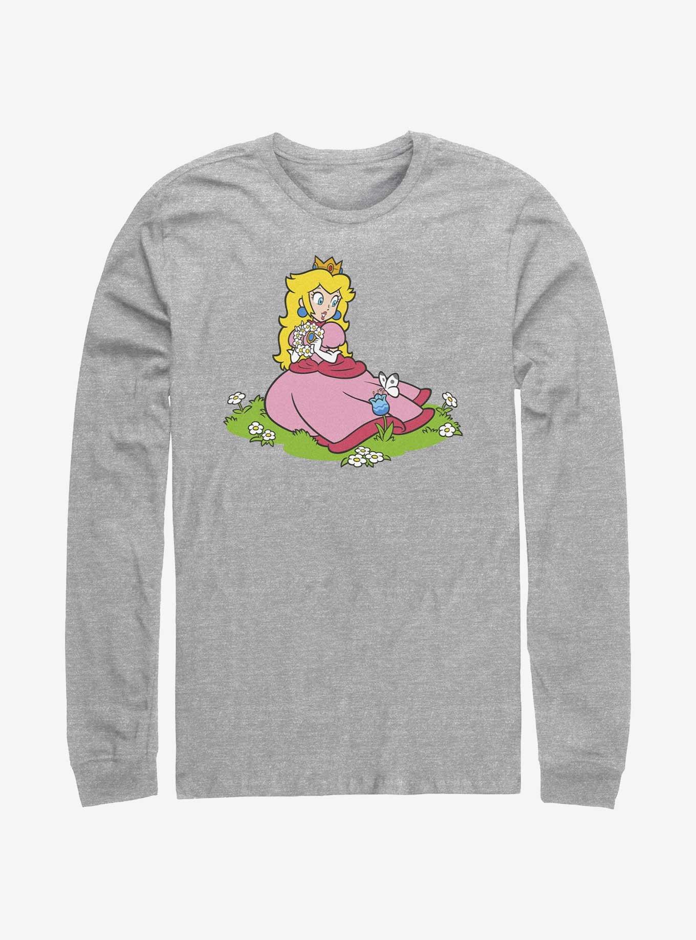 Nintendo Peach And A Butterfly Long-Sleeve T-Shirt, , hi-res