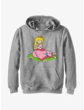 Nintendo Peach And A Butterfly Youth Hoodie, , hi-res