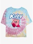 Kirby Simply Kirby Womens Tie-Dye Crop T-Shirt, BLUPNKLY, hi-res