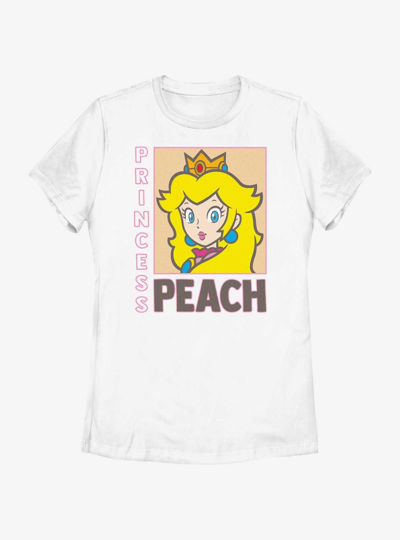 Nintendo Princess Peach Poster Womens T-Shirt, WHITE, hi-res