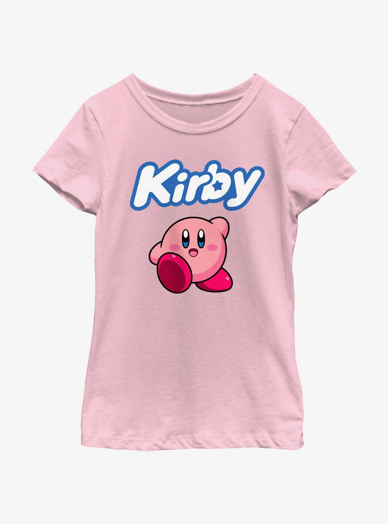 Kirby Simply Kirby Youth Girls T-Shirt, PINK, hi-res