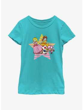 Nintendo Princess Peach & Daisy Star Youth Girls T-Shirt, , hi-res