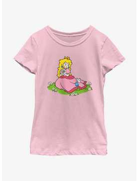 Nintendo Peach And A Butterfly Youth Girls T-Shirt, , hi-res