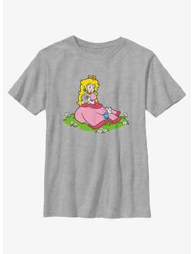 Nintendo Peach And A Butterfly Youth T-Shirt, , hi-res