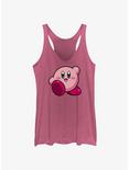Kirby Big Kirby Waving Womens Tank Top, PINK HTR, hi-res