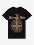 Mercyful Fate Black Funeral Glitter Boyfriend Fit Girls T-Shirt, BLACK, hi-res