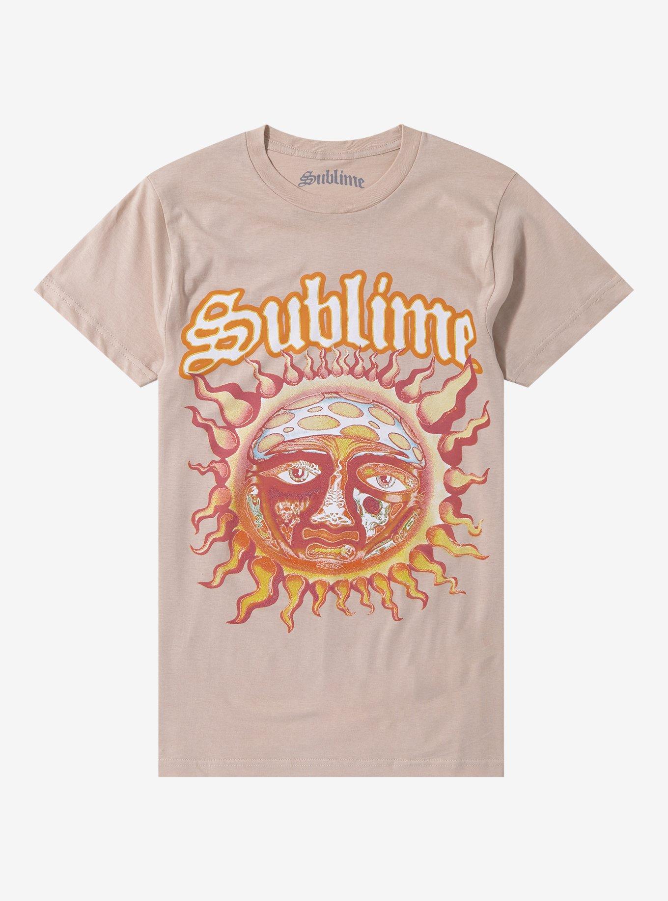 Sublime Sun Logo Beige Boyfriend Fit Girls T-Shirt | Hot Topic