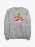 Nintendo Princess Peach & Daisy Star Sweatshirt, ATH HTR, hi-res