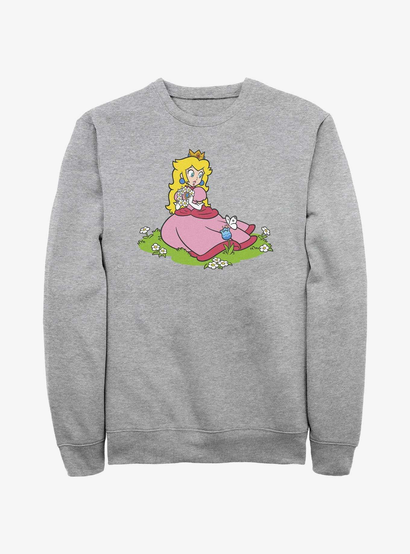 Nintendo Peach And A Butterfly Sweatshirt, , hi-res