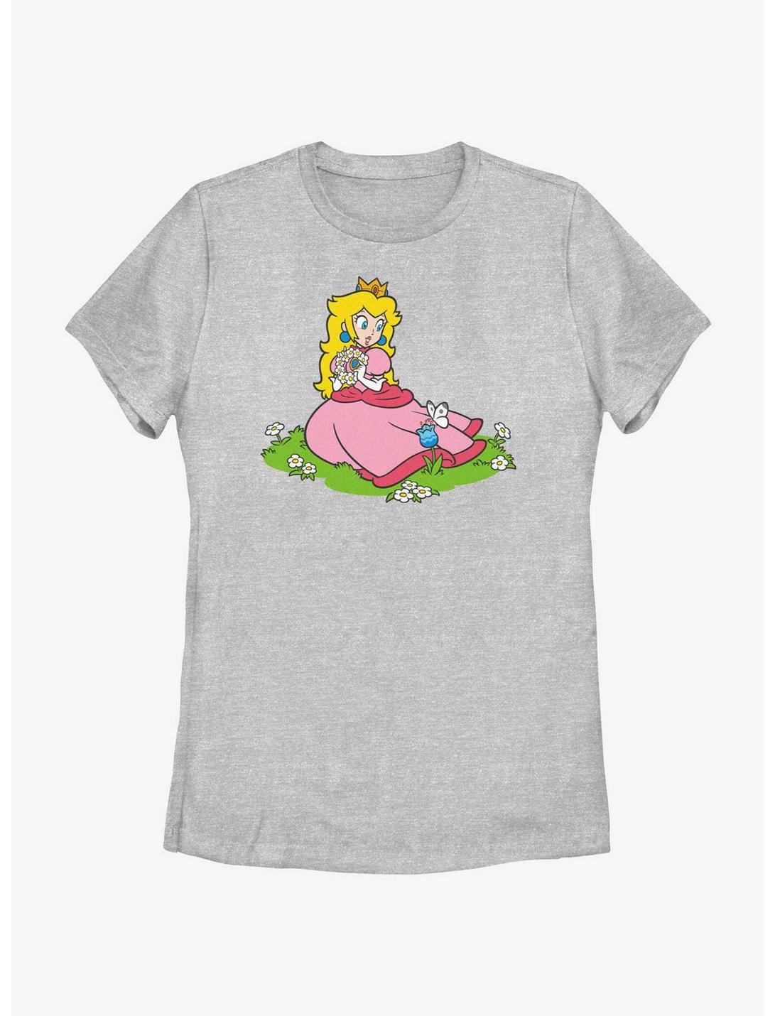 Nintendo Peach And A Butterfly Womens T-Shirt, ATH HTR, hi-res
