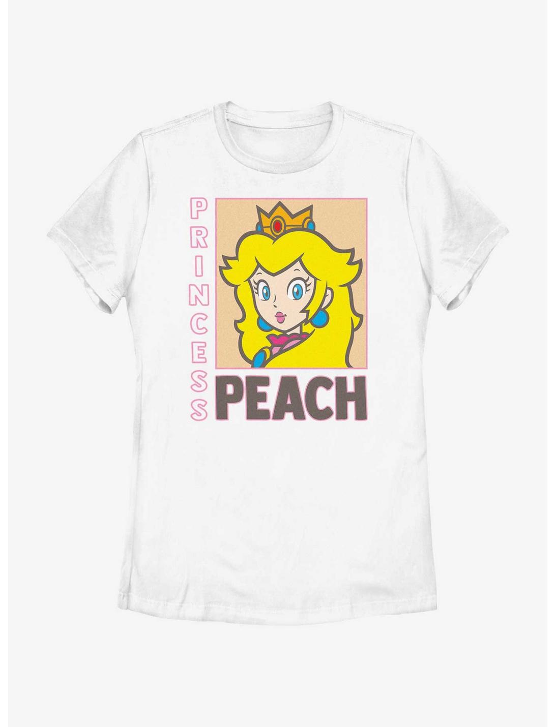 Nintendo Princess Peach Poster Womens T-Shirt, WHITE, hi-res
