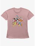 Disney Mickey Mouse Friends Run Womens Straight Fit T-Shirt, DESERTPNK, hi-res