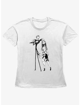 Disney The Nightmare Before Christmas Jack and Sally Womens Straight Fit T-Shirt, , hi-res