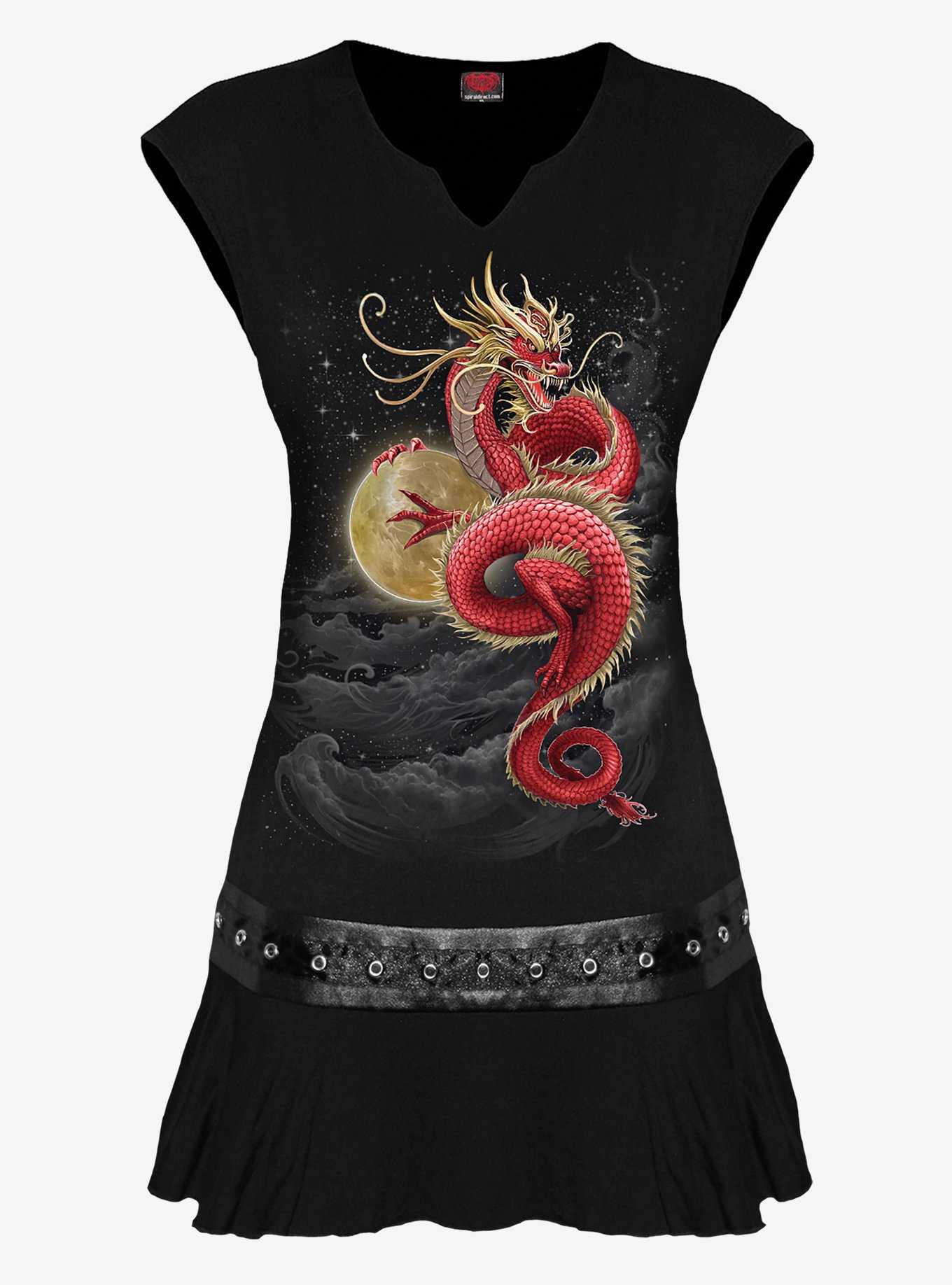 Spiral Shenlong Stud Waist Mini Dress, , hi-res
