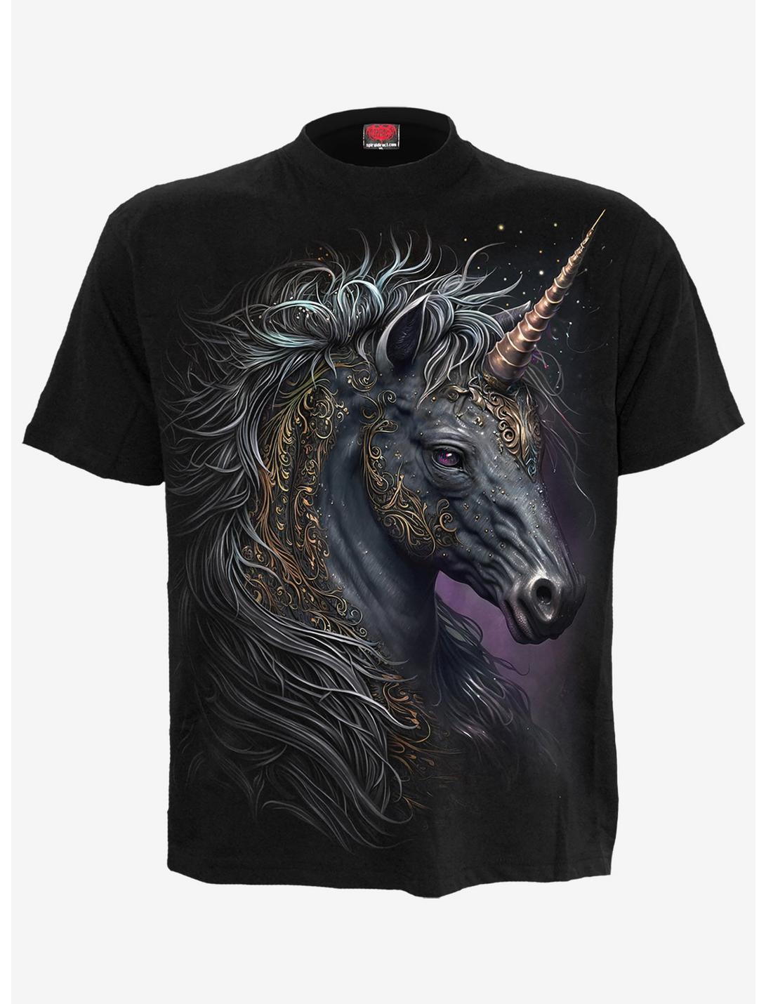 Spiral Celtic Unicorn T-Shirt, BLACK, hi-res