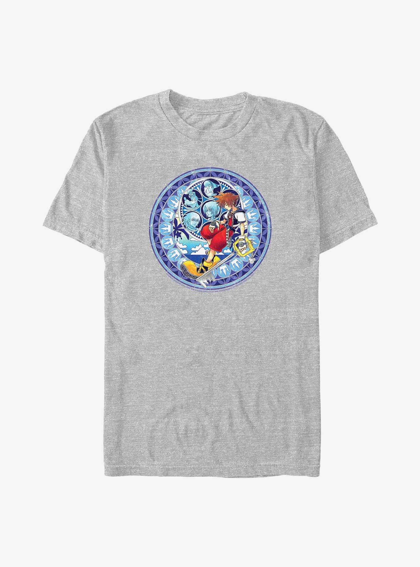 Disney Kingdom Hearts Stained Glass Sora Big & Tall T-Shirt, ATH HTR, hi-res