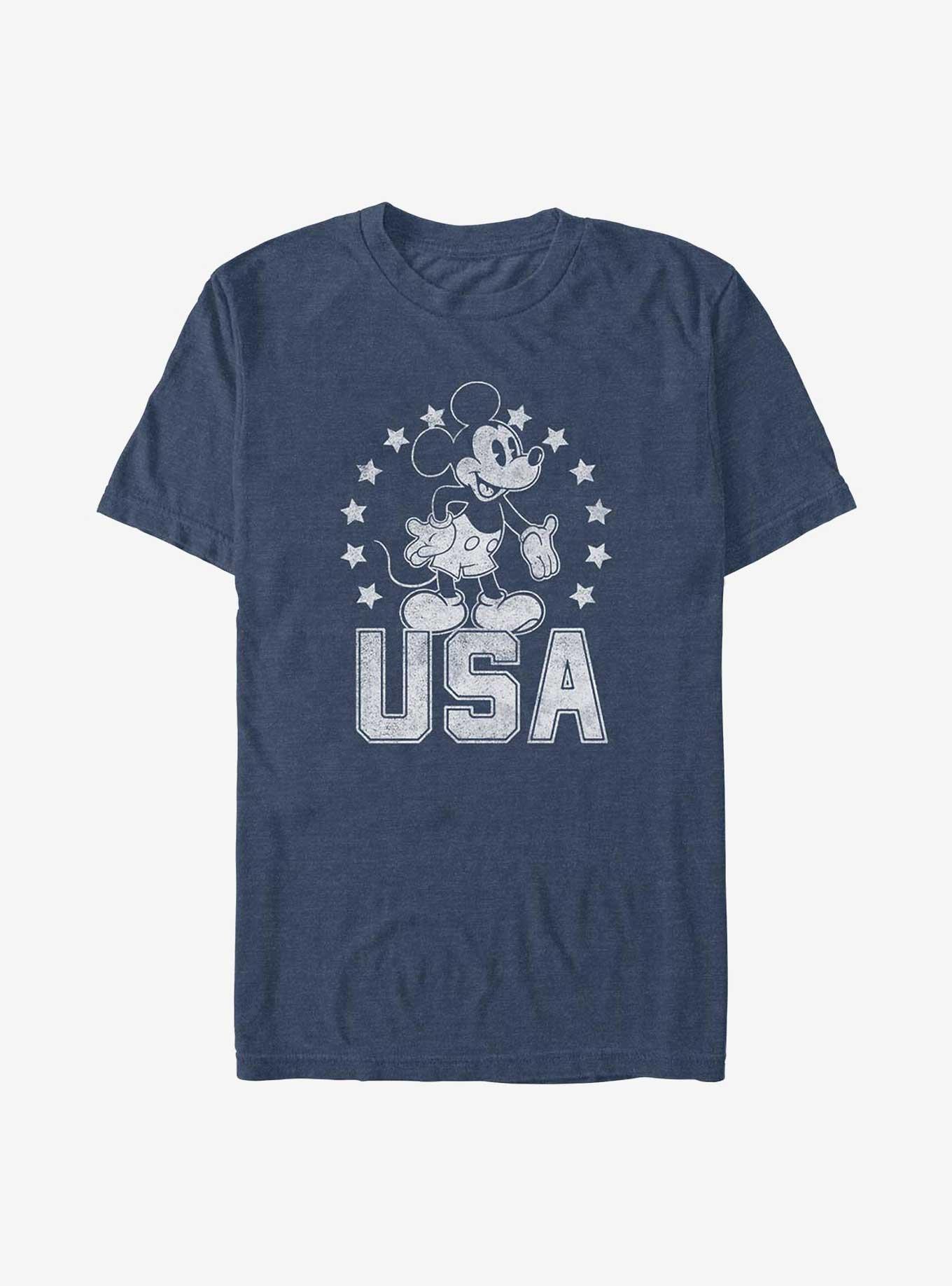 Disney Mickey Mouse USA Mouse Big & Tall T-Shirt, NAVY HTR, hi-res