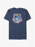 Disney Lilo & Stitch Spring Flowers Big & Tall T-Shirt, NAVY HTR, hi-res